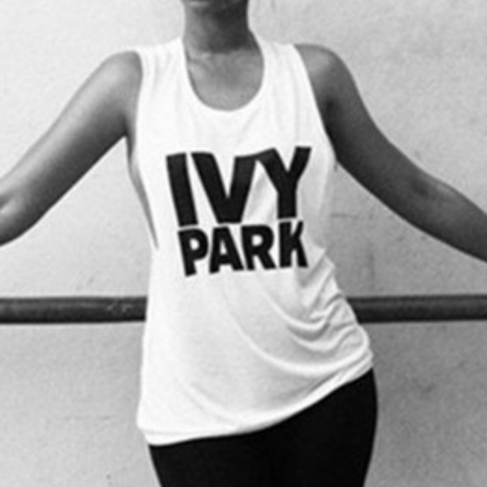 Ivy Park Drop Sleeve Sleeveless Logo Tank Top